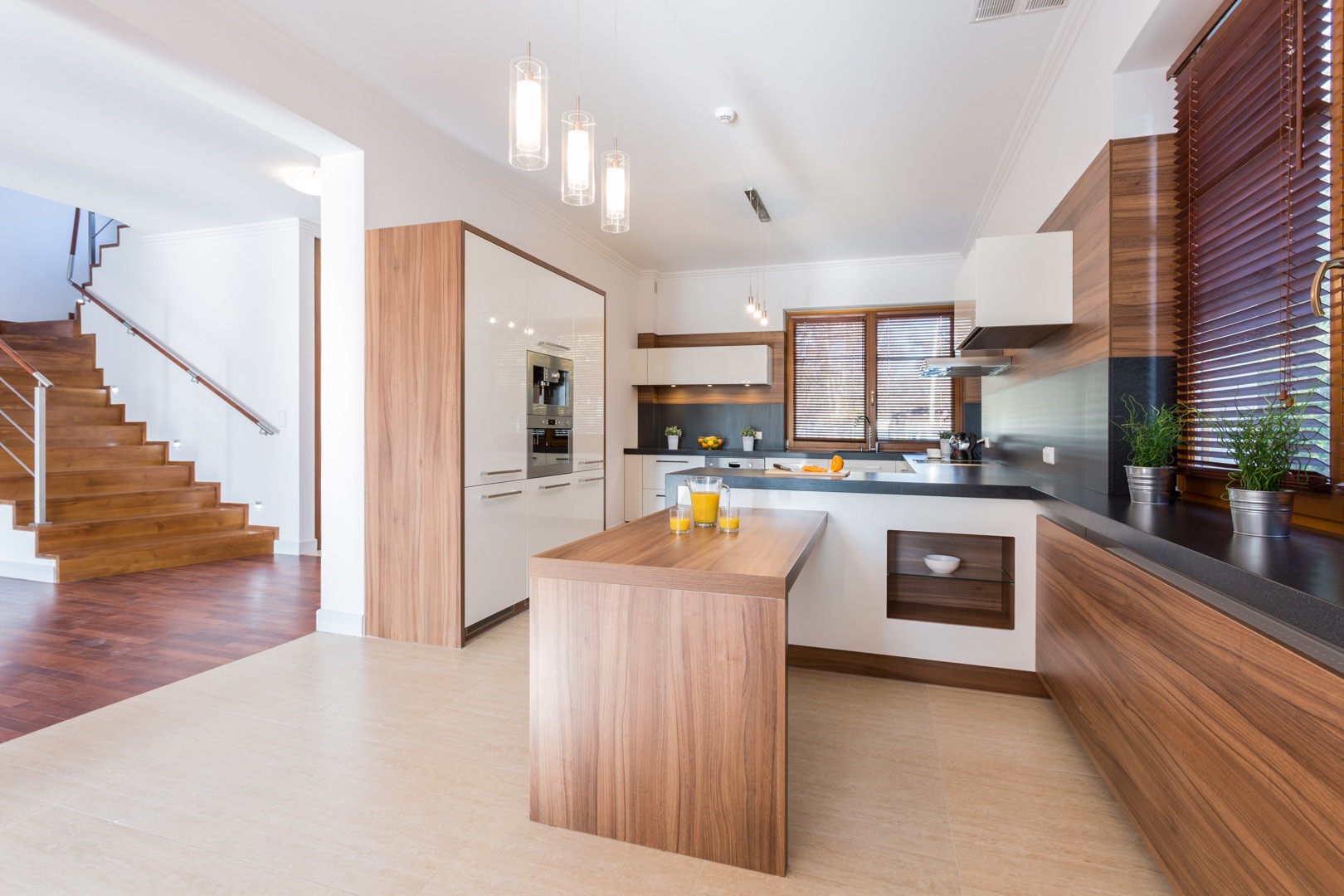 spacious kitchen