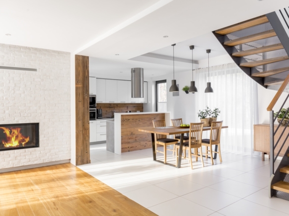 modern luxury open plan apartment